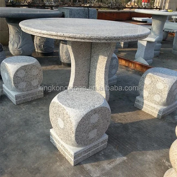 
Landscaping Stone Garden Set Granite Bench And Table 