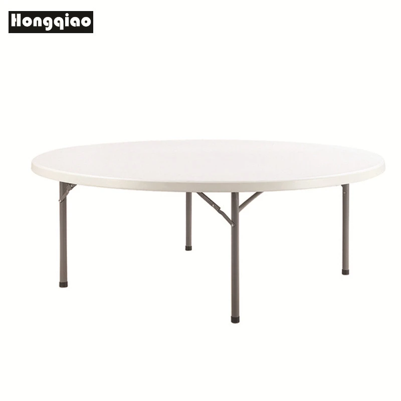 180cm 1.8m 6FT Banquet catering Plastic Folding table,modern easy storage restaurant 6ft folding round table
