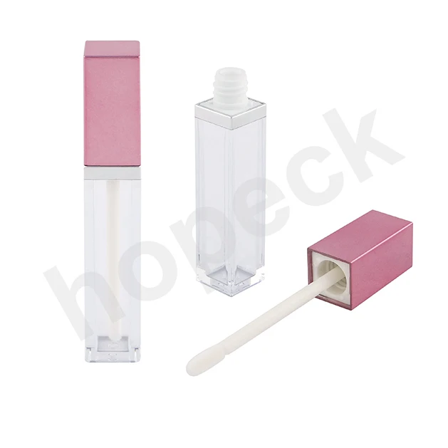
Cosmetic square/round Transparent Lip Gloss Container Lipgloss Tube with ABS cap, MOQ 15000pcs, quick lead time 