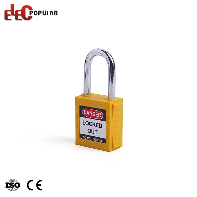New Style High Security Hardened Solid Steel Shackle ABS Safety Padlock