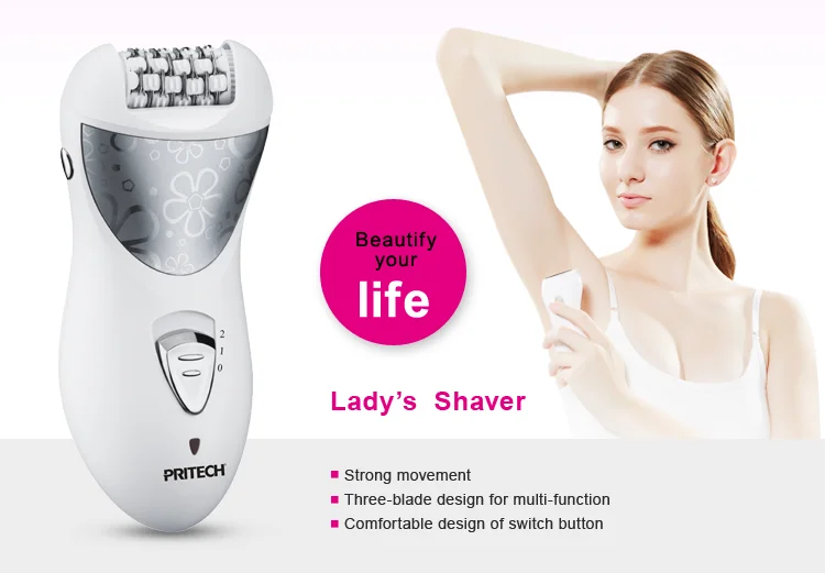 PRITECH Oem Customized Rechargeable Two-Way Head Epilator For Women