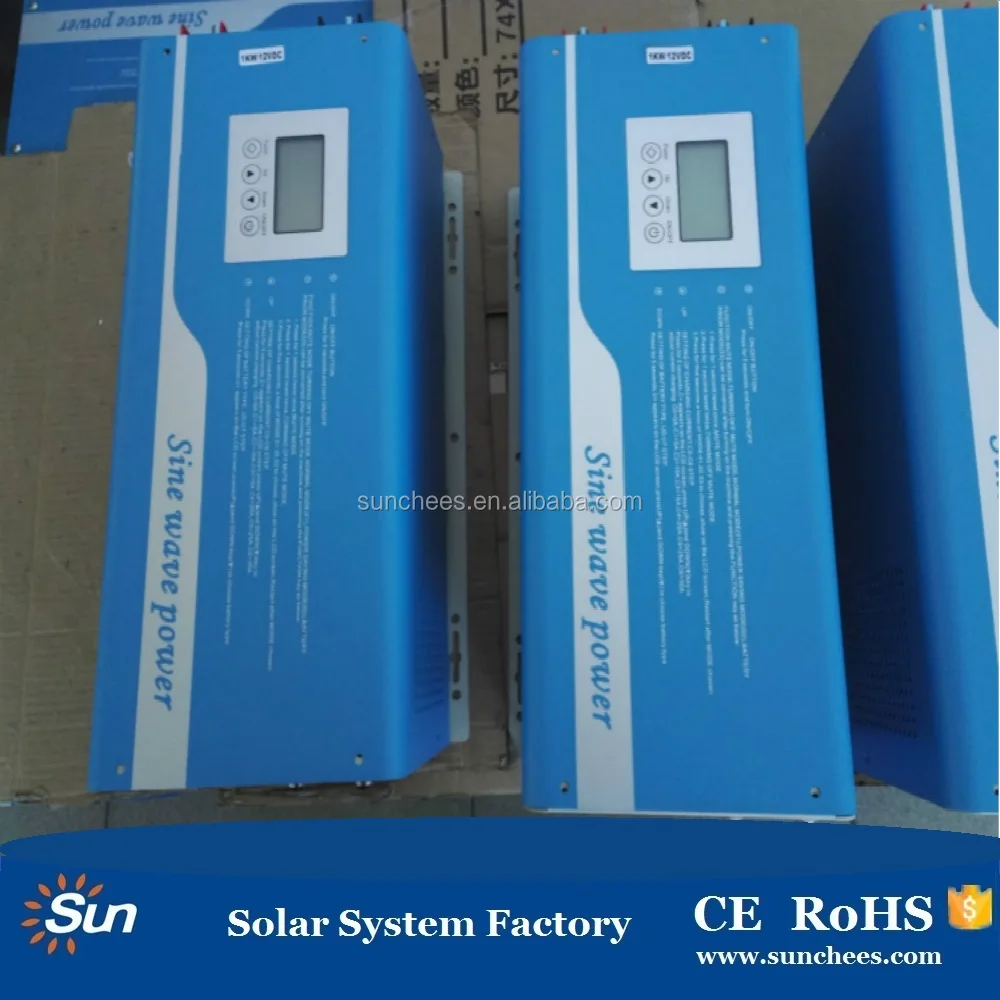 1kw hybrid solar inverter with charger off-grid battery charger inverter 110v 24v charger inverter