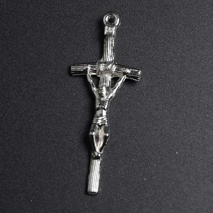 
Factory in Stock Alloy Accessories Jesus Cross Papal Crucifix Pendant for Rosary Catholic Crucifix Cross 