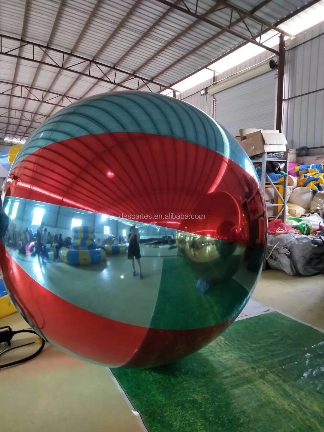 0.5mm Double Layer PVC Colorful Inflatable Concert Mirror Ball for Stage/Show