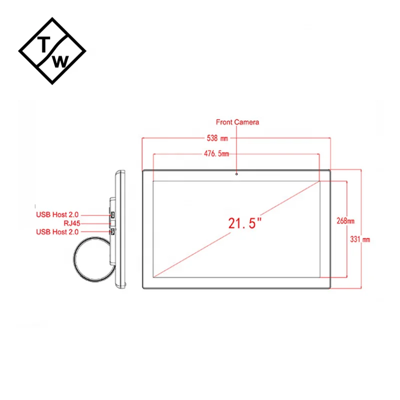 Full HD 1080P Touch Screen WIFI RJ45 Android 11 Tablet 21.5 inch Meeting room