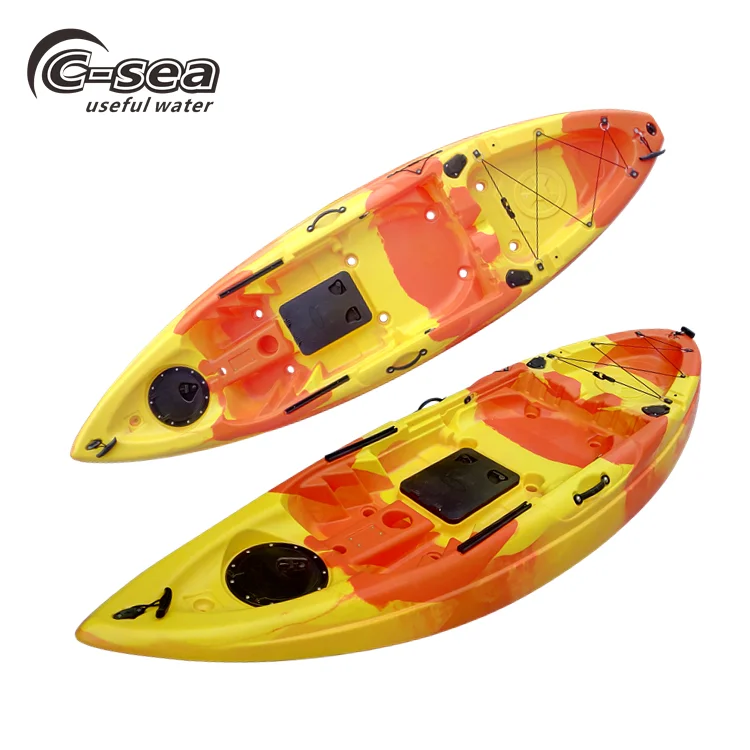 roto-molding sit on top kayak with fish finder from kayak factory