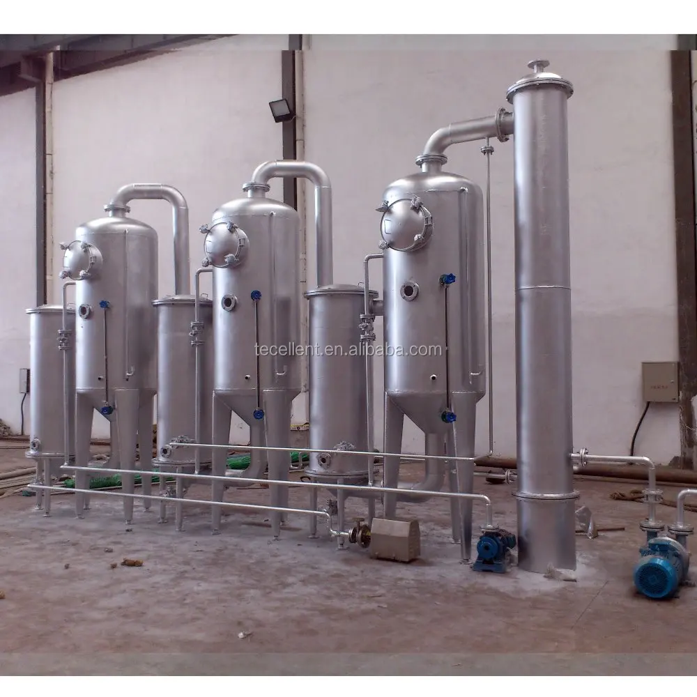 
Continuous High-Automation Vacuum Triple effect Natual Circulation Evaporator 