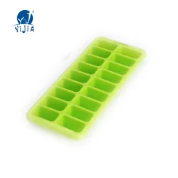Cheap plastic material  Multi Blocks Mini Square  Ice Cube Tray 2pcs