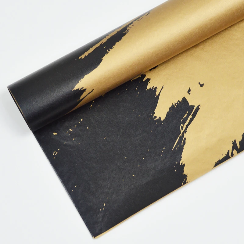 
Stylish gold paper snow pear paper packaging paper for florist bouquet packaging 