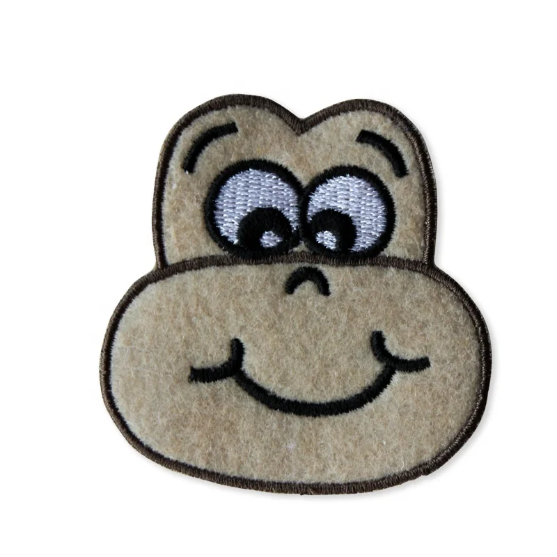High Quality Computer Embroidery monkey Patches Cartoon Custom Embroidered Badges for baby clothes