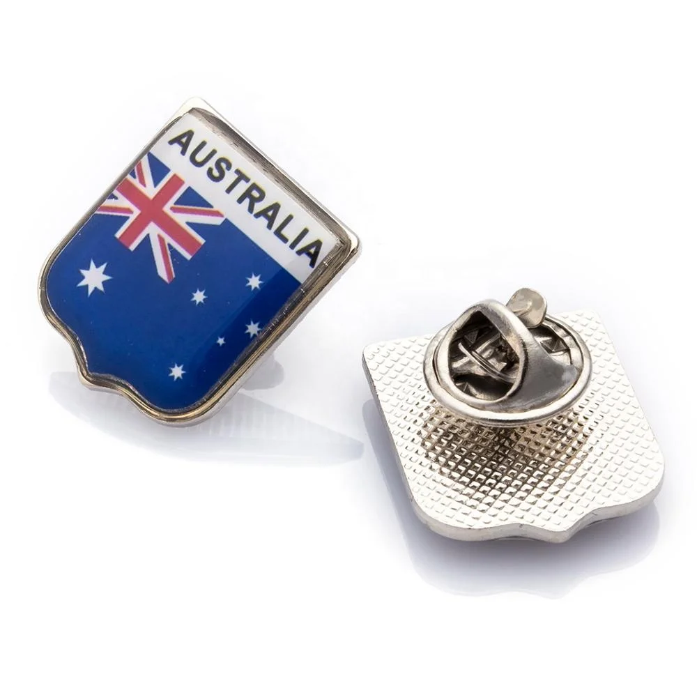 Эпоксидный значок с эмалевым флагом