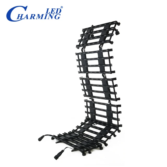 curtain led display Big outdoor screen P37.5 concert used soft led curtain display outdoor rental led curtain display