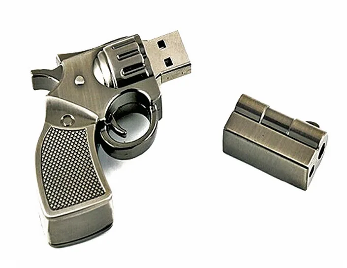 GITRA Factory Price Metal Gun USB 2.0 Flash Drives Gun Usb Flash Drive Pendrive Gun
