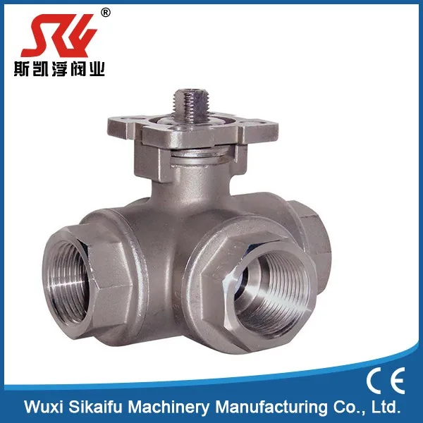New fashion Thread 3 way ball valve with great price