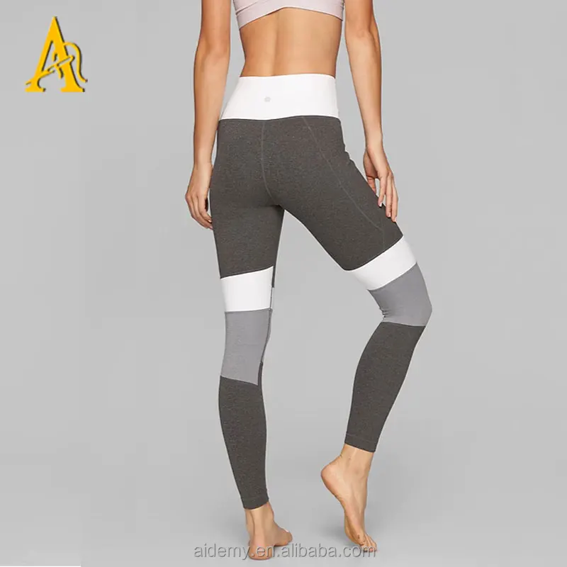 
Athletic wear Modblock Salutation Tight sports pents, with Grey Heather and Black/Pink Print logo 