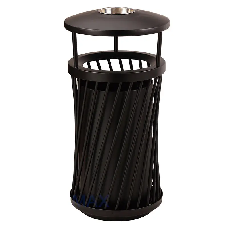 Outdoor decorative commercial trash cans for park