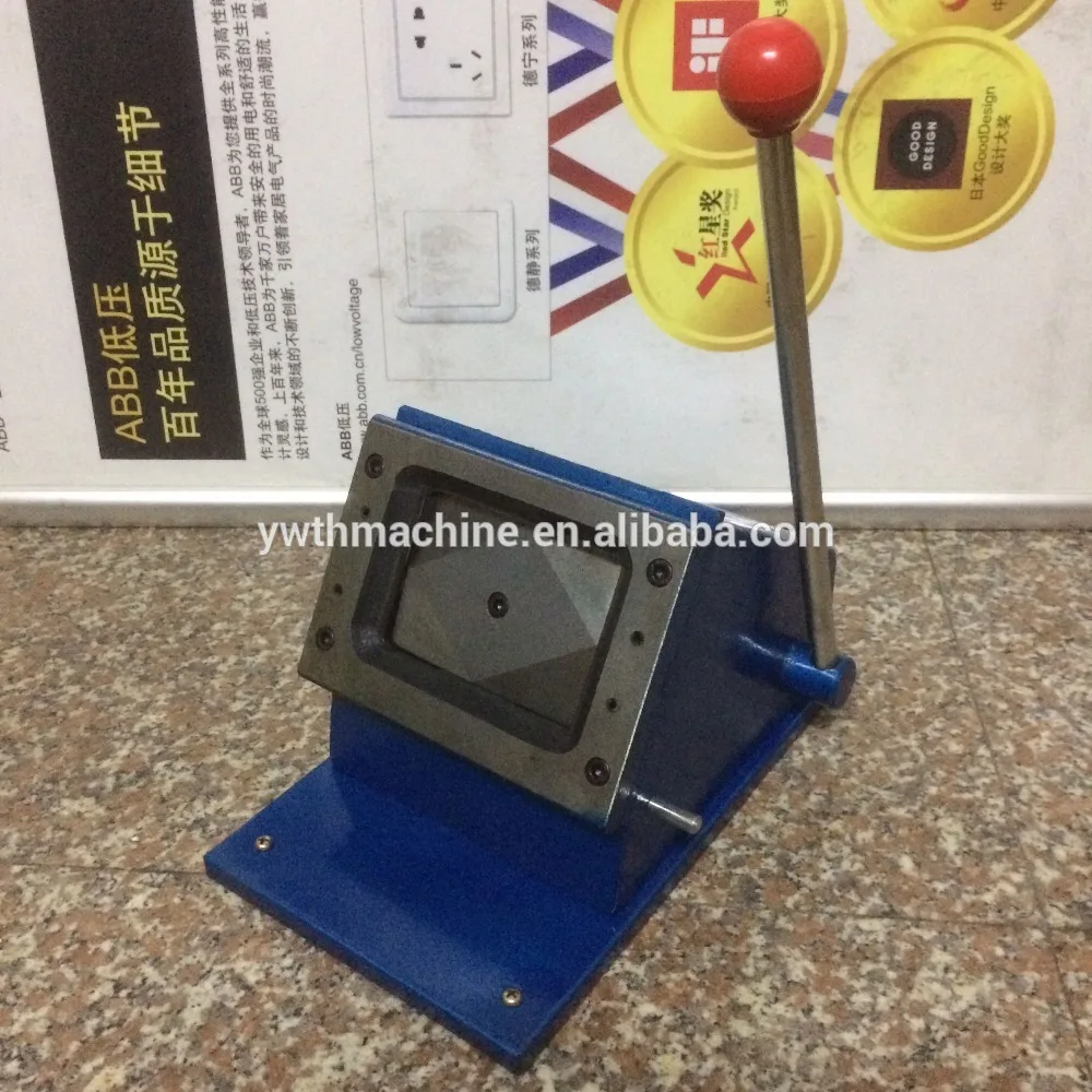 70*100mm round edge hand pvc card punch heavy duty card cutting machine