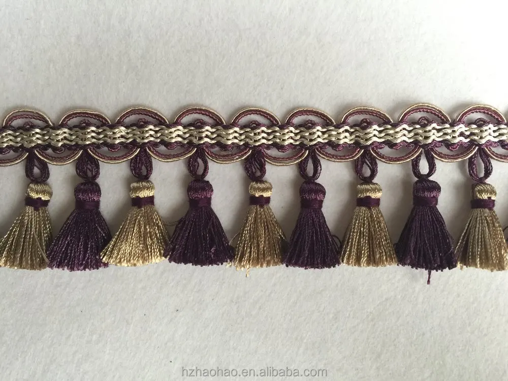 
Wholesale Decorative Curtain Tassel Fringe 
