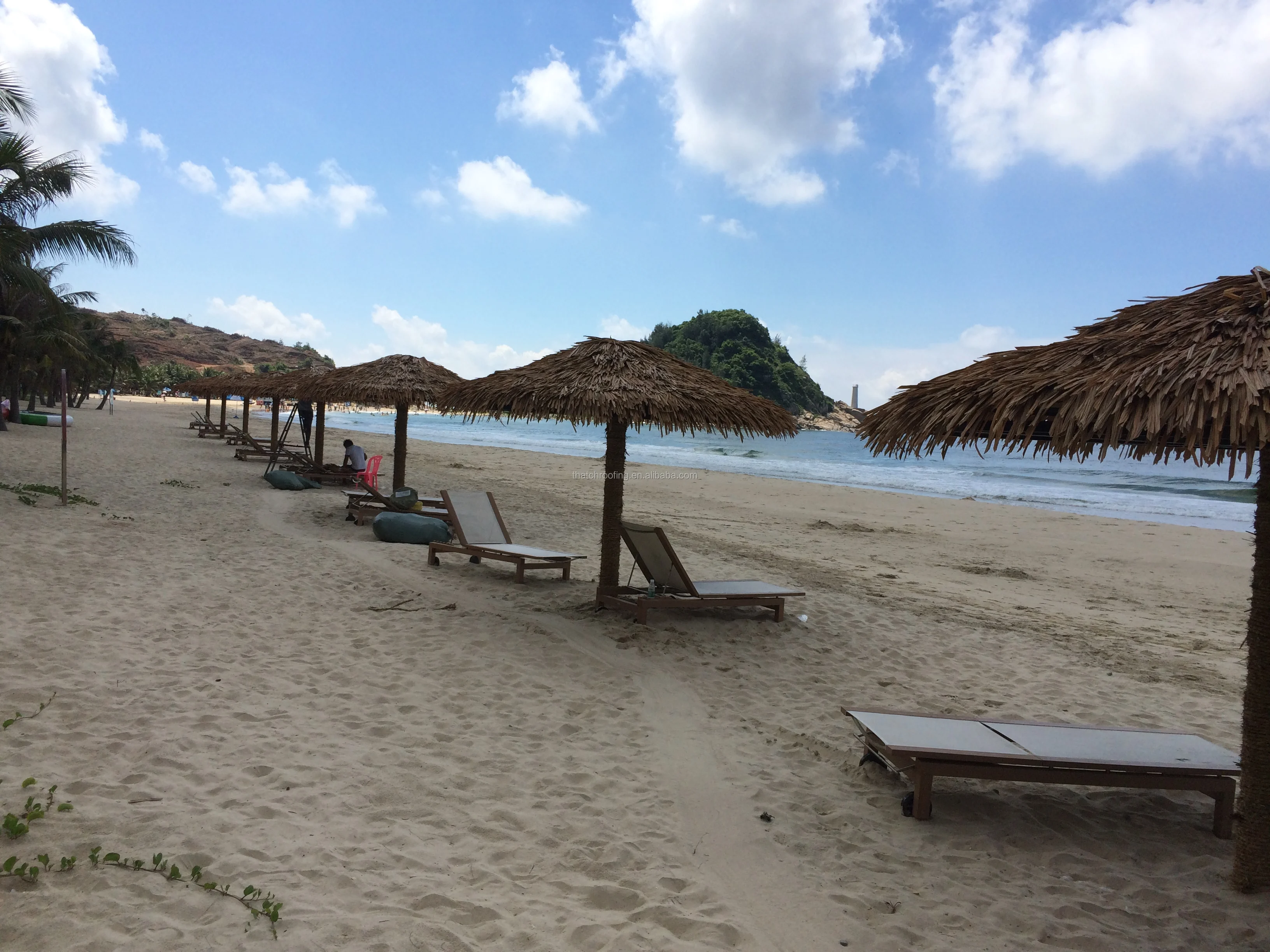 Новый синтетический зонт-беседка из ПВХ, ПЭ, искусственная солома