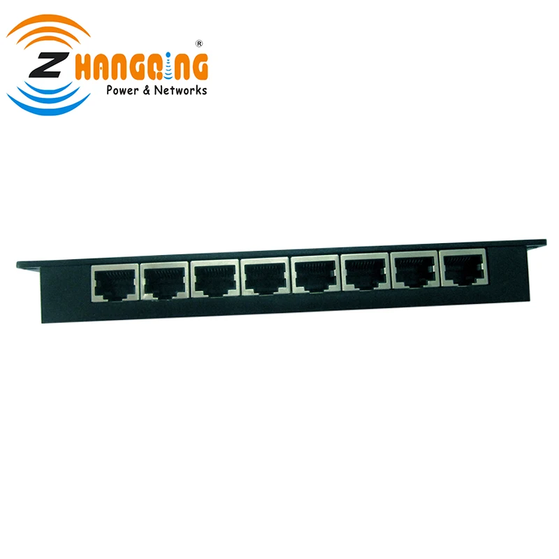 8Port Passive PoE Injector 100Mbps 24V 48V Panel For IP Camera Phone