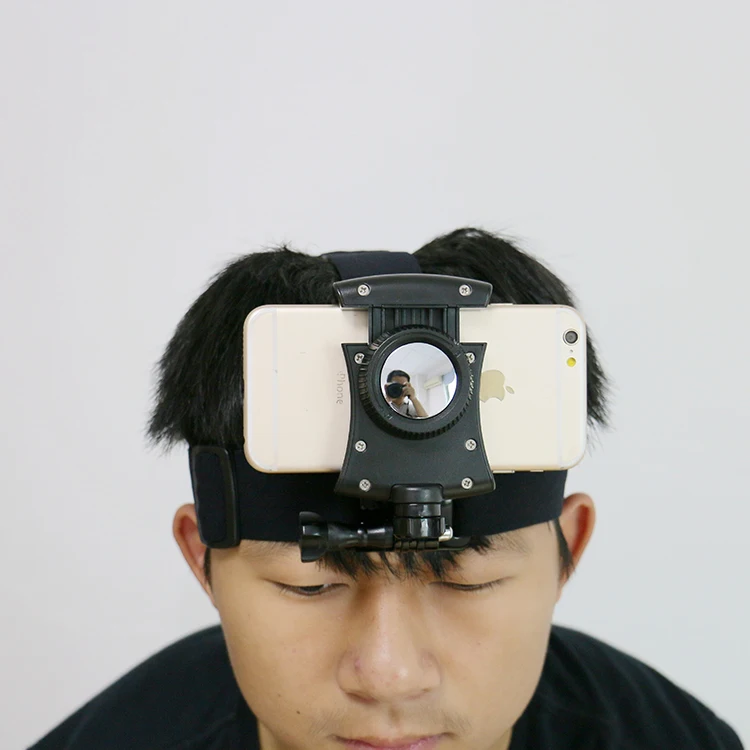 
2021 OBSHI Head Strap Mount Headband Holder Phone Clip Holder for Smartphones 