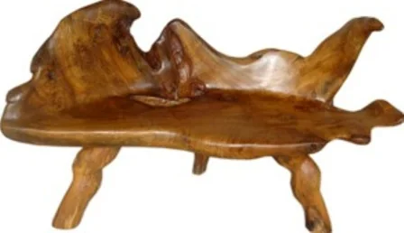 TEAK ROOT BENCH FURNITURE TRBN31