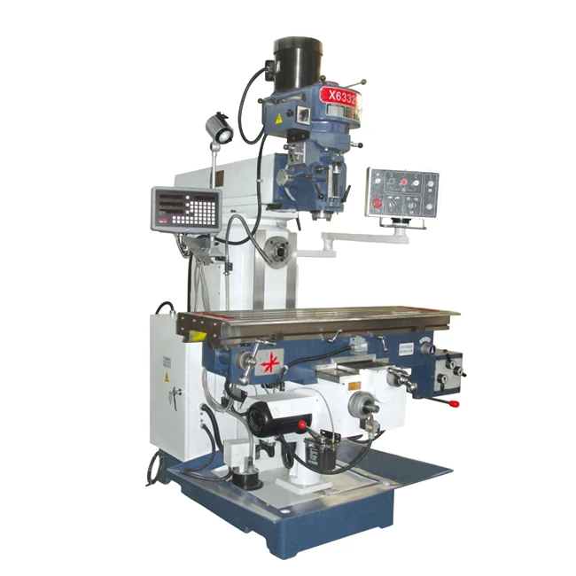 X6336WA SIECC Vertical and Horizontal Turret Milling Machine with DRO