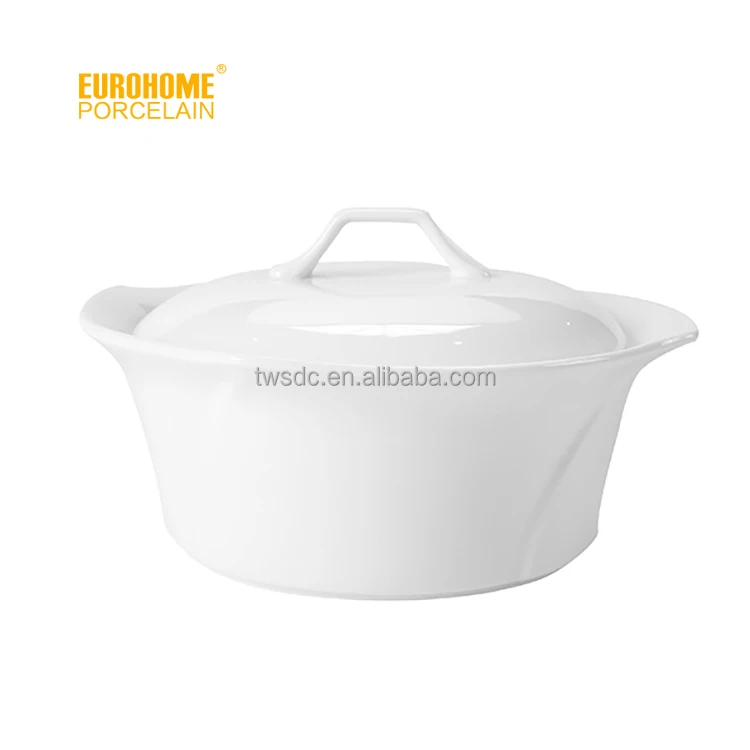 
Hotel large porcelain soup tureen with lid XZ010 