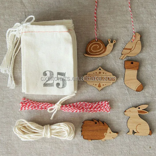 Handmade Christmas Ornament Wooden Advent Calendar