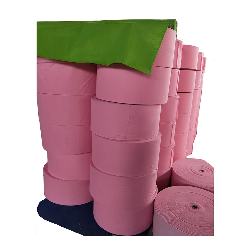 Multi Colors regenerated polyester fiber needle punched Non Woven Fabric rolls