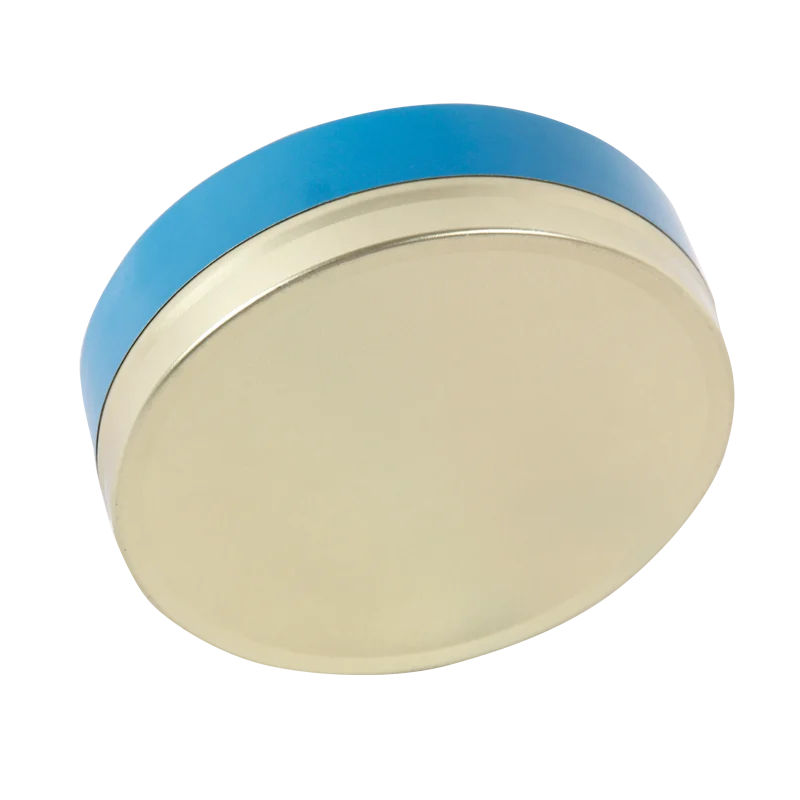 Food grade gold printing metal tin box packaging Italian caviar metal tin can