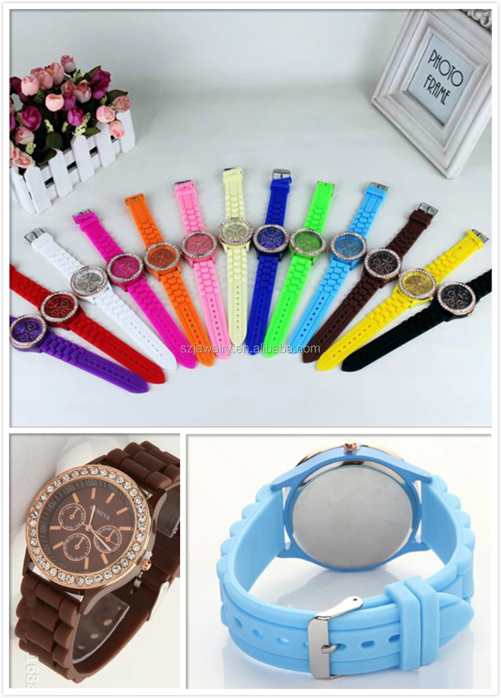 2016 Моды Кварца Женщины Женева Часы С Даймонд Цветок Дешевые Леди Лучших