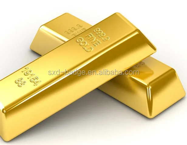 
1oz tungsten filled gold bars 24k pure with thick gold plated 