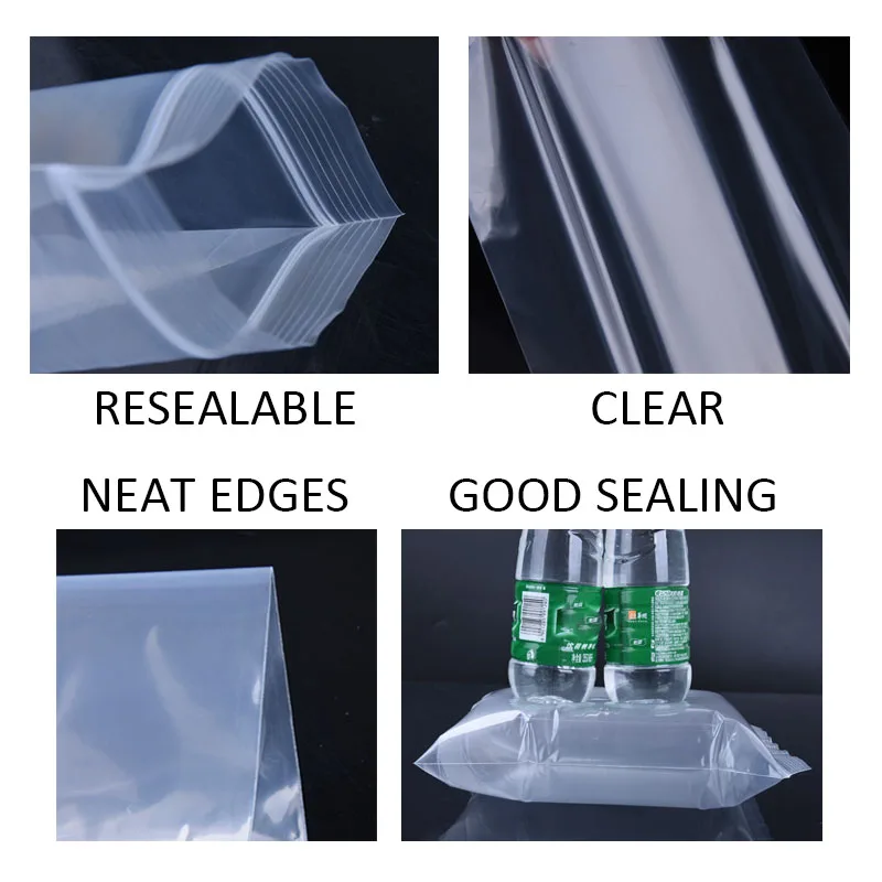 
China Tianjin manufacturer zip lock t-shirt plastic packaging strong ziplock bags 