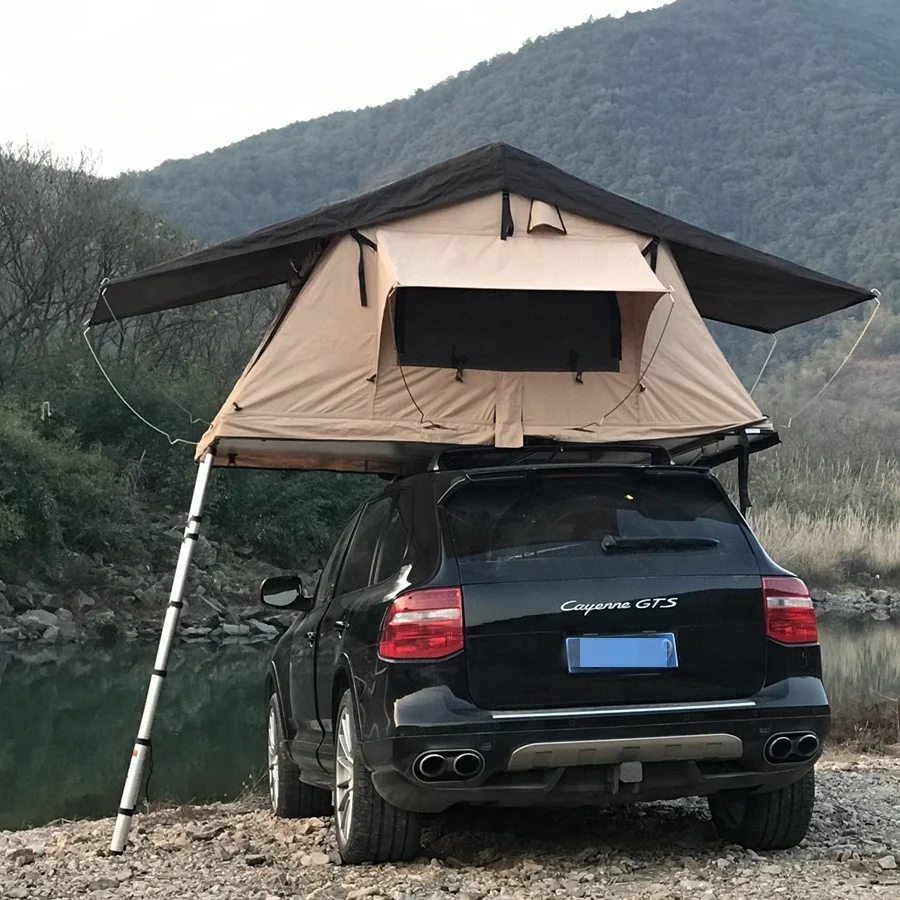 Camp Roof Tent Roof Top Tent Camping Outdoors Sun Shelter Canopy Camper Trailer