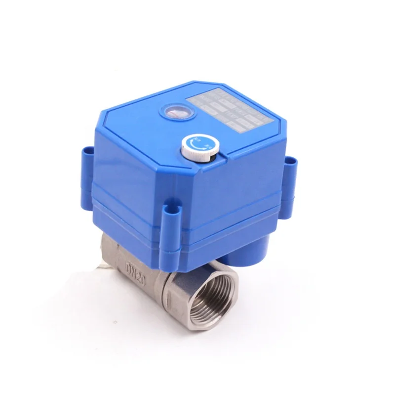 CWX-25S mini electric actuator motor water ball valve 5V 12V 24V 110V 220V motorized ball valve automatic shut-off valve