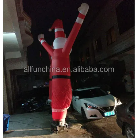 inflatable santa dancer man for advertising, inflatable santa sky dancer man puppet for event customized design colours