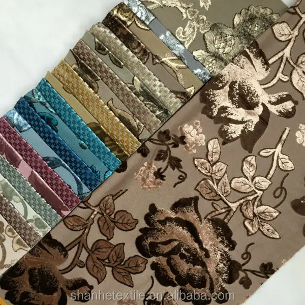 Turkish jacquard velvet cheap price embroidery textile fabric
