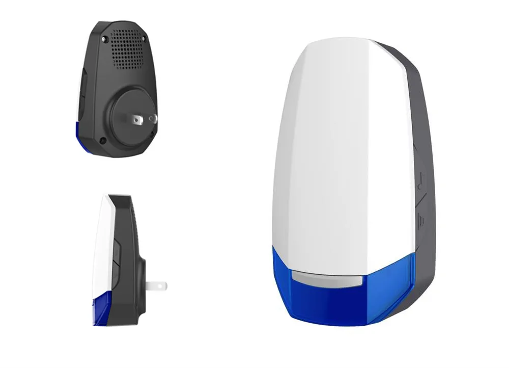 New arrival kinetic powered wireless digital electronic plug-in doorbell 32 sounds for choose
