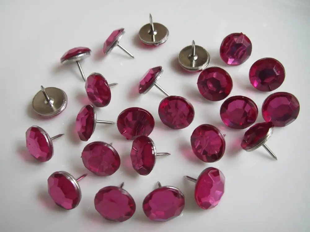 11mm round office acrylic drill creative color push pin,thumb tacks for home,school,office use