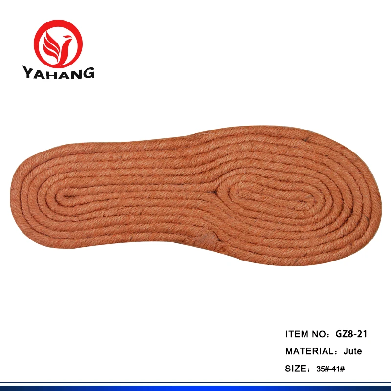 Any Color Jute Shoe Soft Espadrille Shoe Sole for Casual Shoe Making