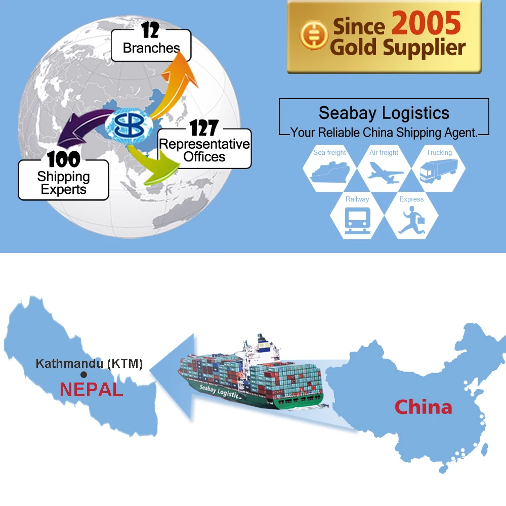 container freight shipping agent 40ft shipping container price from guangzhou china to kathmandu nepal