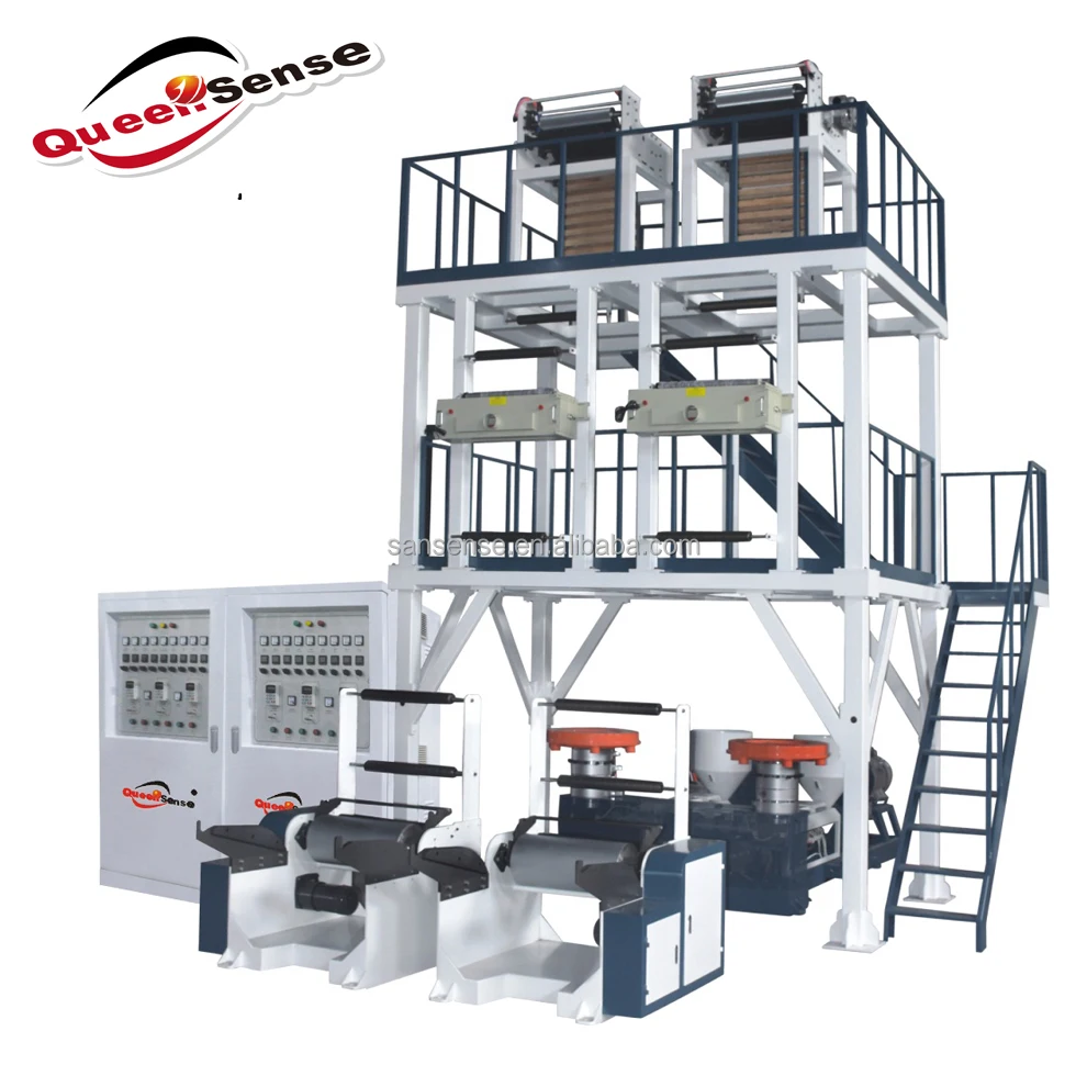 ABA резьбонарезная головка Электрический Двухколесный самокат высокого качества слой пленки дуя машина PLA биоразлагаемые полиэтиленовые пленки машины