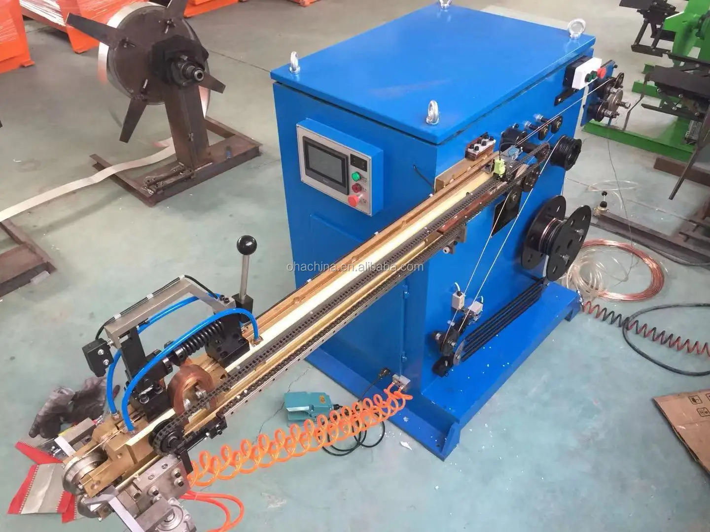 Straight seaming air duct stitch welder,longitudinal seam welding machine