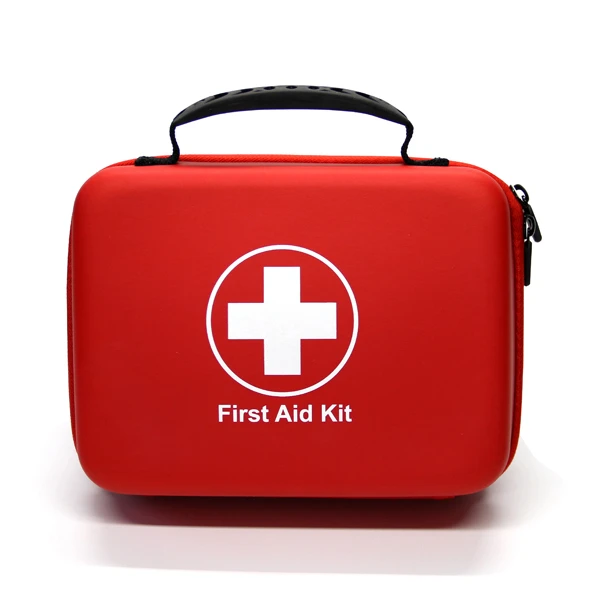 Factory wholesale medical eva first aid kit hard carry case for home, hotel ,school, etc.