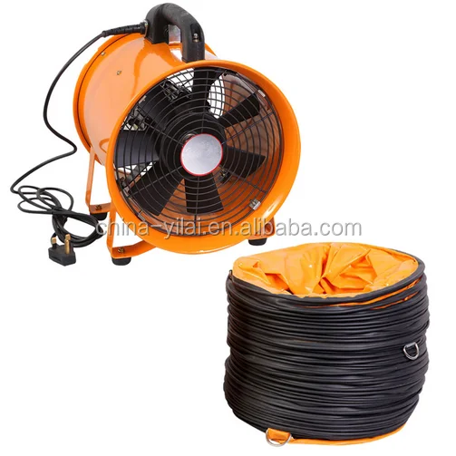 yilai brand fire retardant flexible hose pipe, yellow color flexible ventilation air hose pipe