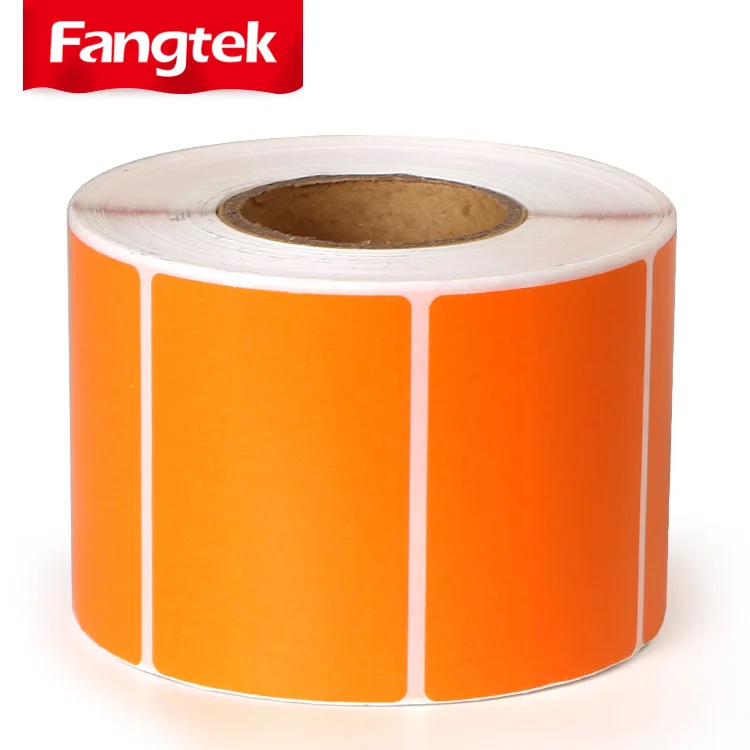 Color Labels Sticker Roll Red Colorful Self-Adhesive Thermal Paper Label for Shipping