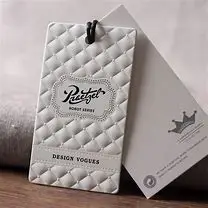 Cheap Custom Design Printing Name Logo Paper Garment Printed Clothing Pant Labels Hang Tags with String