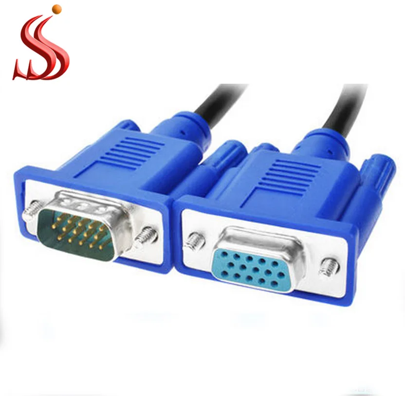  Кабель-удлинитель для монитора с разъемом VGA типа «Папа-мама» 15Pin высокого разрешения