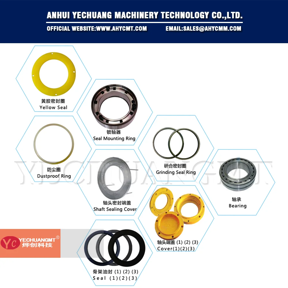 Sicoma Mixer MAO 3750/2500 shaft end parts